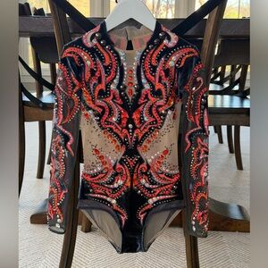 Rhythmic Gymnastics and Red Leotard